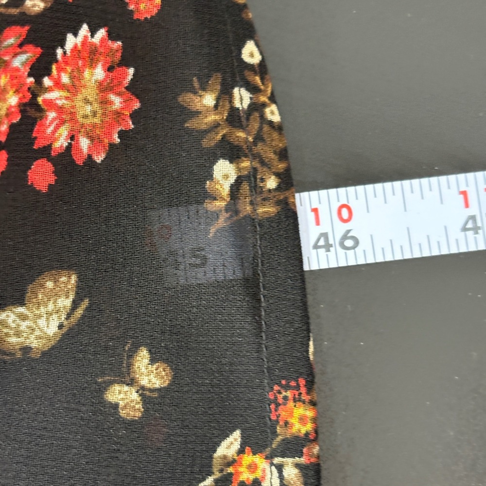 ModCloth Womens Dress 1X Black Embellished To Perfection Floral Sequin Flutter - Picture 12 of 14